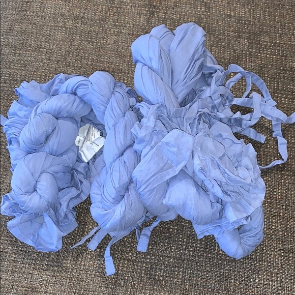 Light Blue Twisted Drapes Set by Pottery Barn Teen - Picture 1 of 6